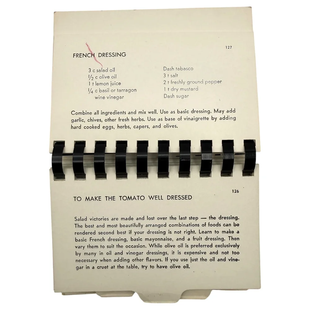 Vintage 1953 Cookbook A Tomato Well Dressed The Art of Salad Making Ruth Rosen